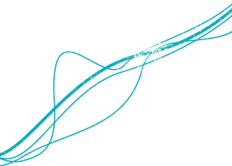 A blue line is drawn on a black background.